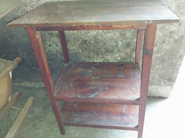 Stary stolik pod telewizor etażerka