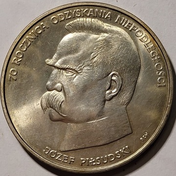 50 000 zł, J. Piłsudski 1988 SREBRO(287)