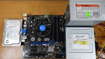 MSI B85M-E45 + i7-4770 + 16GB RAM+Zasilacz+DVD+HDD