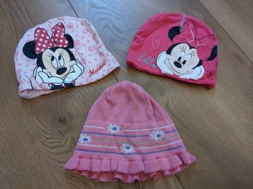 Czapka czapki zestaw Disney So Cute Myszka Minnie 