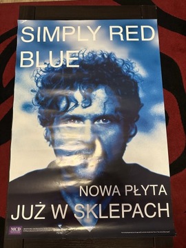 Plakat Simply Red do płyty Blue