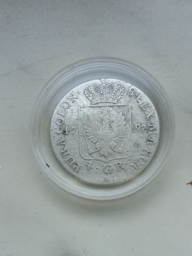 Niemcy 4 grosze 1797 r Fryderyk Wilhelm II srebro 