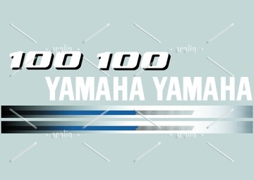 Naklejka na silnik zaburtowy YAMAHA 100