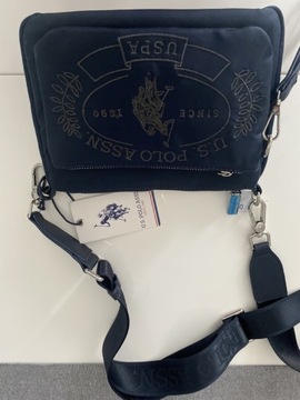 US POLO ASSN torebka listonoszka granatowa