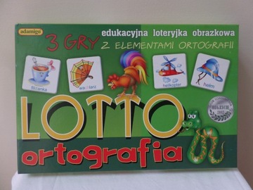 LOTTO ortografia gra 3 w 1 edu stan bdb