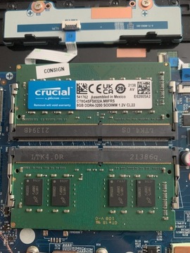Crucial 16GB 2x8Gb, gwarancja. DDR4 1,2v