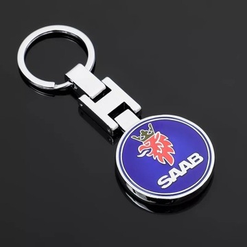 Brelok logo SAAB Breloczek samochodowy metalowy
