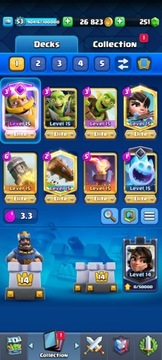 Konto Clash royal max deck 