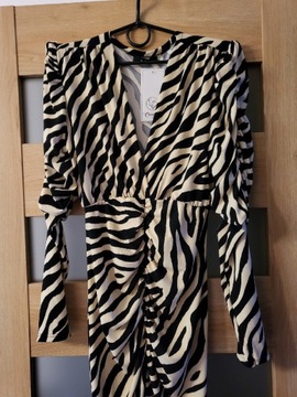 Sukienka zebra - NOWA
