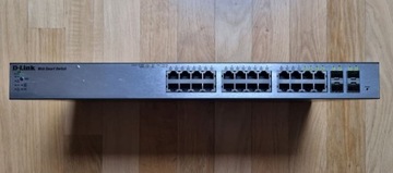 D-Link 24 port gigabit PoE smart switch