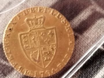 Złota moneta George III z1794 r.