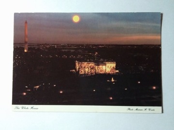 USA Waszyngton Biały Dom panorama noc 