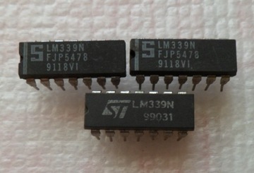 LM339N - 4x KOMPARATOR Low power STM TI SIGN