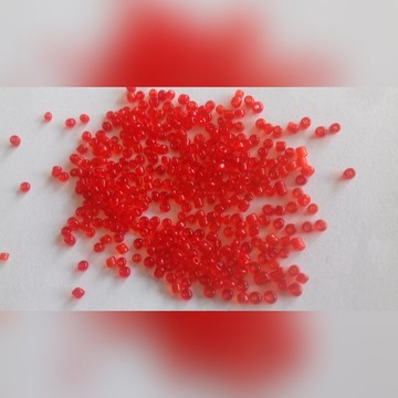 Koraliki drobne SEED 2mm 20g czerwień