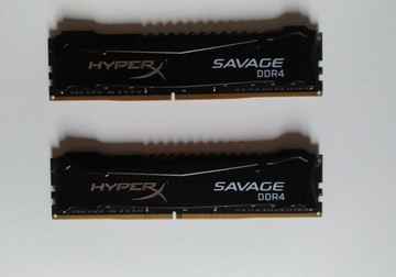 DDR4 RAM HyperX 16GB (2x8GB) 2666MHz Savage CL13 