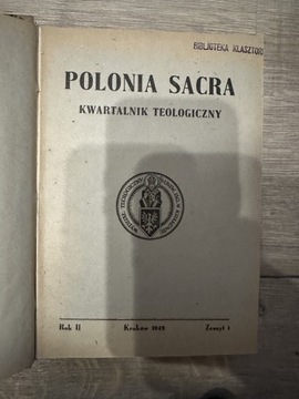 Polonia Sacra rocznik 1949