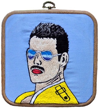 Portret haftowany - Freddie Mercury