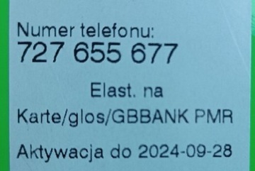 Nr tel sieć Plus złoty nr tel