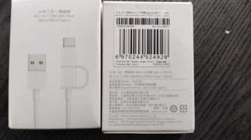 Xiaomi Mi 2-in-1 USB Cable (Micro USB to Type C)