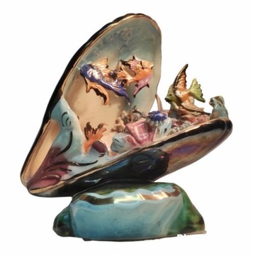 Dno morskie ceramiczna rzeźba z Manises Walencja