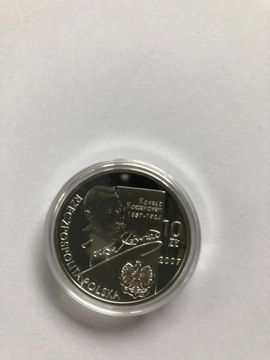 10 zł Konrad Korzeniowski moneta z hologramem