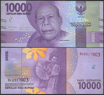 * INDONEZJA 10000 rupii 2021 UNC P-157