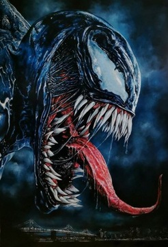 Venom MARVEL obraz 100x70cm akryle, olej