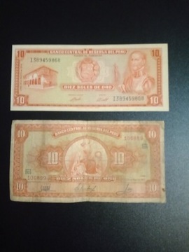 Peru zestaw banknotów