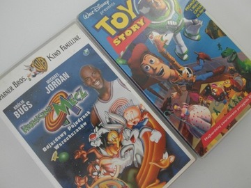 2 szt. kasety VHS "Kosmiczny Mecz" i "Toy Story"  