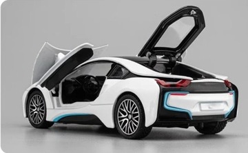 BMW i8 1:32 światła LED metalowy 