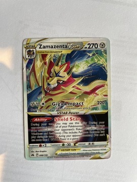 Karty Pokemon TCG Zamazenta VSTAR (1) Crown Zenith