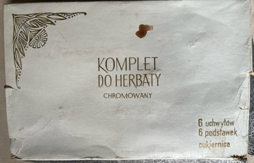 Komplet do herbaty chromowany