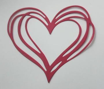 papierowe serce - 2 szt (na tablice i stoły)