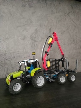 LEGO Technic 8049 Ciągnik Z Żurawiem Leśnym