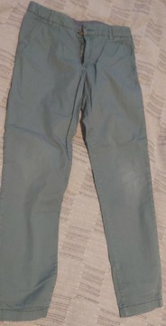 Spodnie H&M, zielone, rozm 140