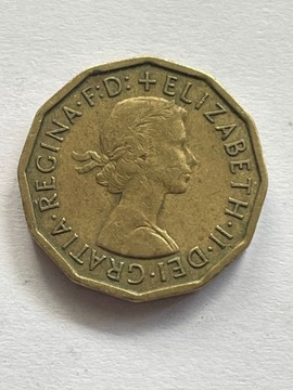 Anglia trzy pensy 1962 rok