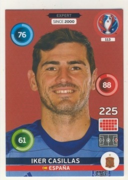 PANINI UEFA EURO 2016 EXPERT CASILLAS HISZPANIA