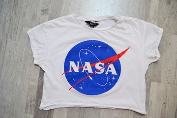 Koszulka NASA New Look biała koszulka 152-158cm bl