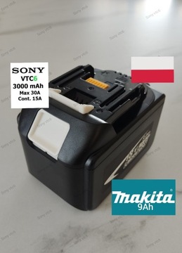 Bateria Makita 9ah bl1890B akumulator SONY VTC6 