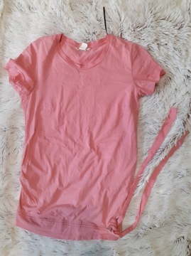 bluzka ciążowa, różowa, H&M, rozmiar M