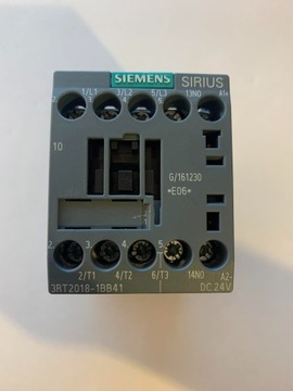 Stycznik SIEMENS SIRIUS 3RT2018-1BB41 24 V/DC 16A