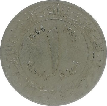 Algieria 1 dinar 1964, KM#100