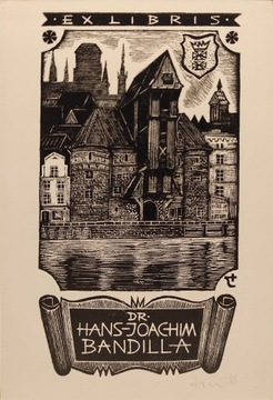 Jerzy Drużycki - ExLibris Dr.Hans-Joachim Bandilla