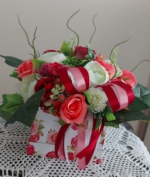  Flowerbox z różami