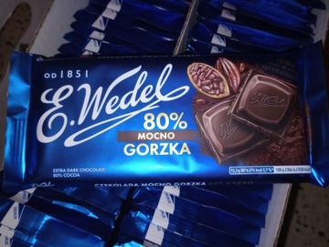 Gorzka czekolada mocno gorzka 80% E.Wedel