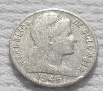 Kolumbia 5 centavo 1946 KM # 199 Wolność
