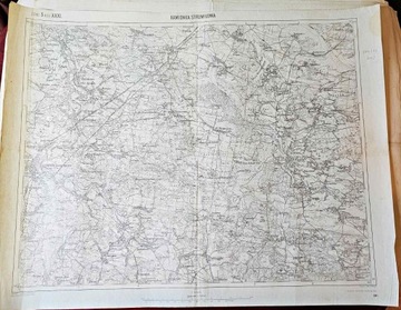 Stara Mapa Kamionka Strumiłowa 