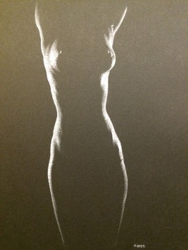 Rysunek "Nude Noir" #204 290x210 mm