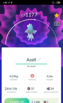 Pokemon go Azelf Trade 30 days