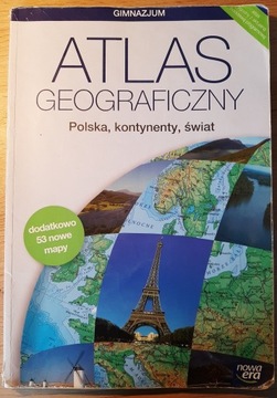 Atlas geograficzny - Polska, kontynenty, świat